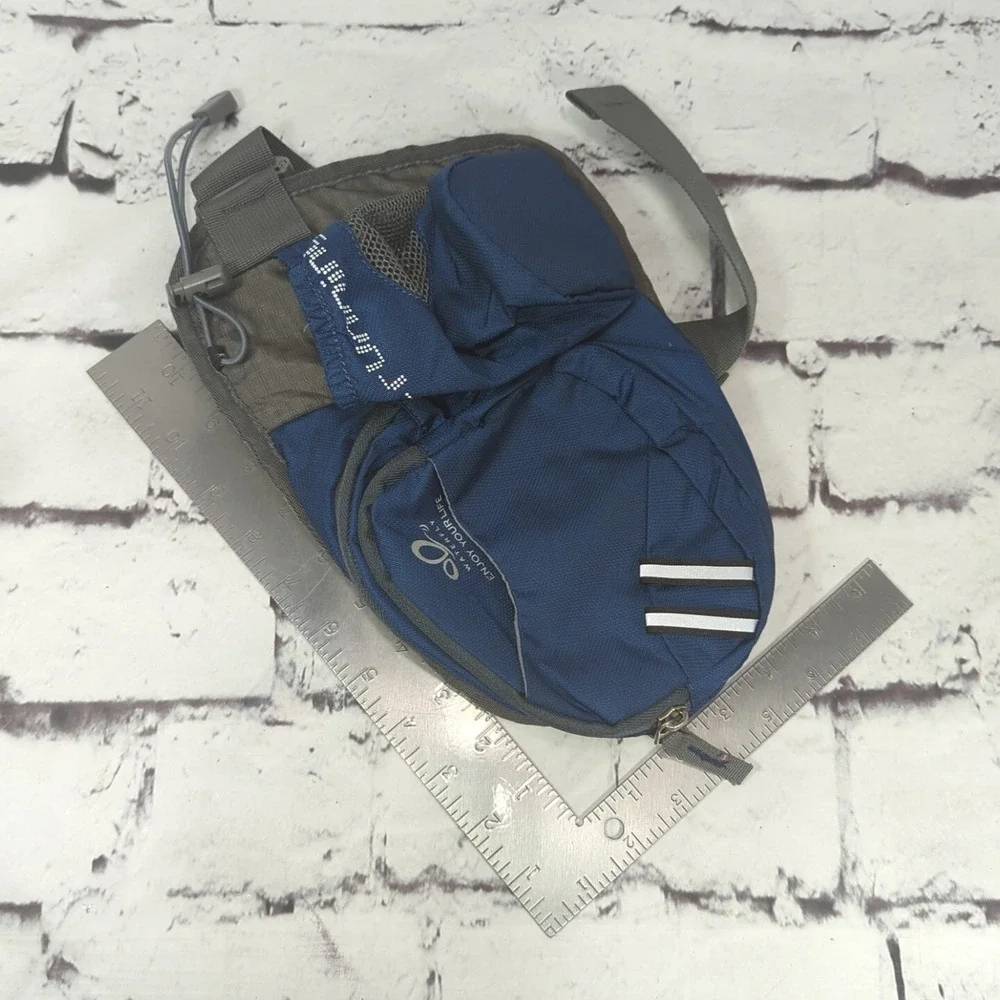 Waterfly‎ EnJoy Your LIfe Blue Fanny Pack Waist Pouch Sling Pack